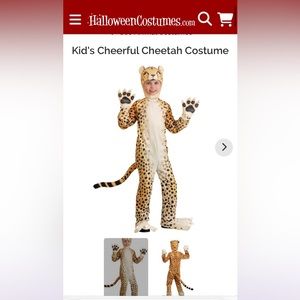 Cheetah Halloween Costume (XS, size 5-6)